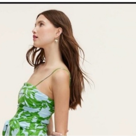 Kate Spade Green and Light Blue Patterned Blouse - Picture 6 of 6